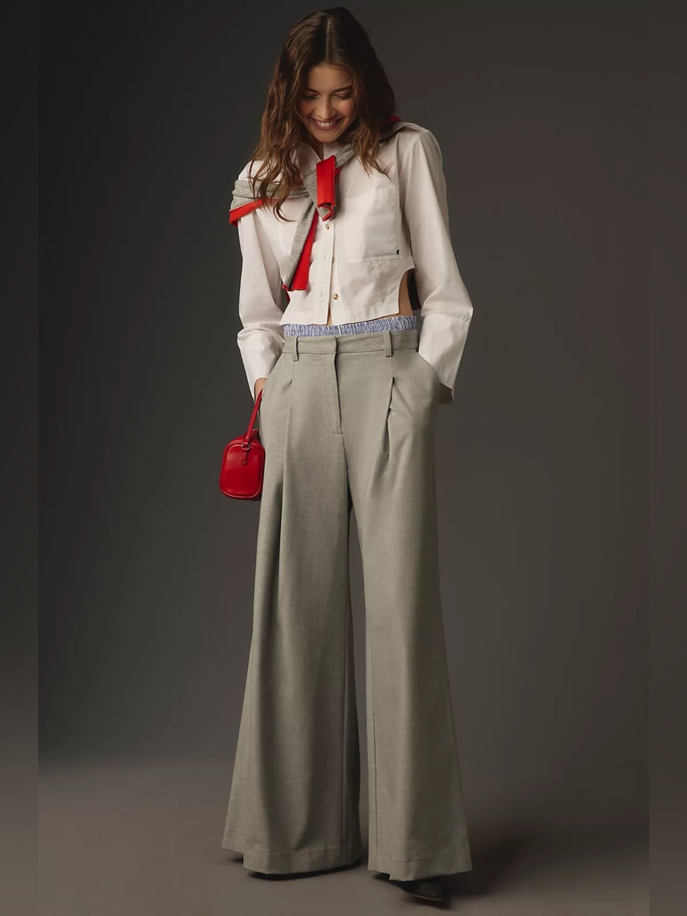 Maeve Boxer Detail Trousers by Anthropology